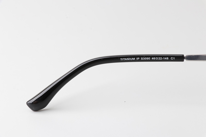 TCS3090 Eyeglasses Black Silver