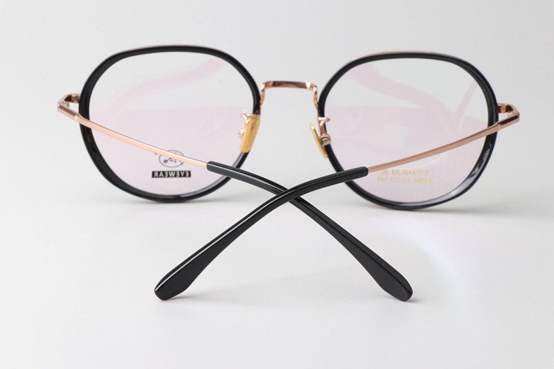 TCS3094 Eyeglasses Black Rose Gold