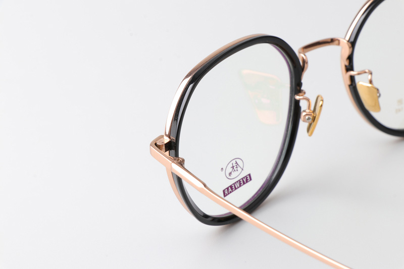 TCS3094 Eyeglasses Black Rose Gold