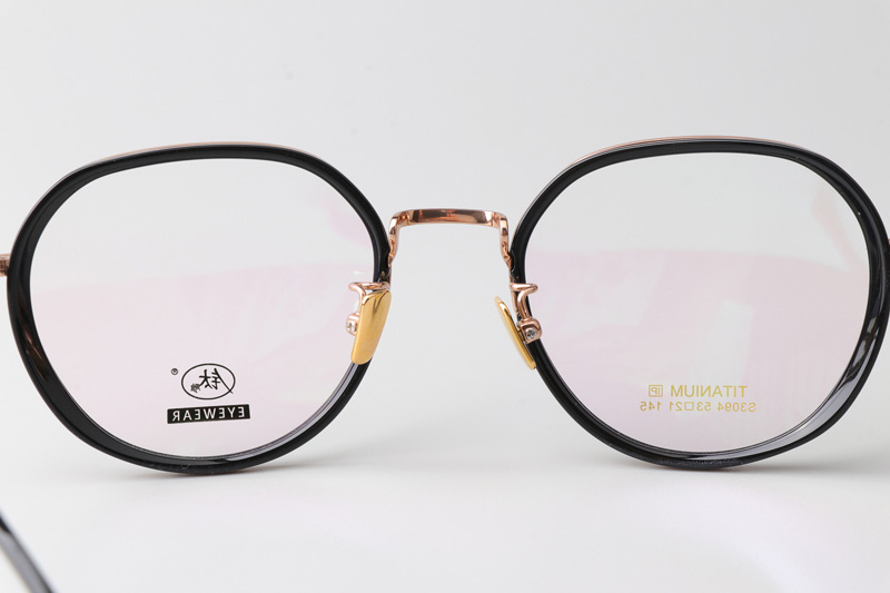 TCS3094 Eyeglasses Black Rose Gold