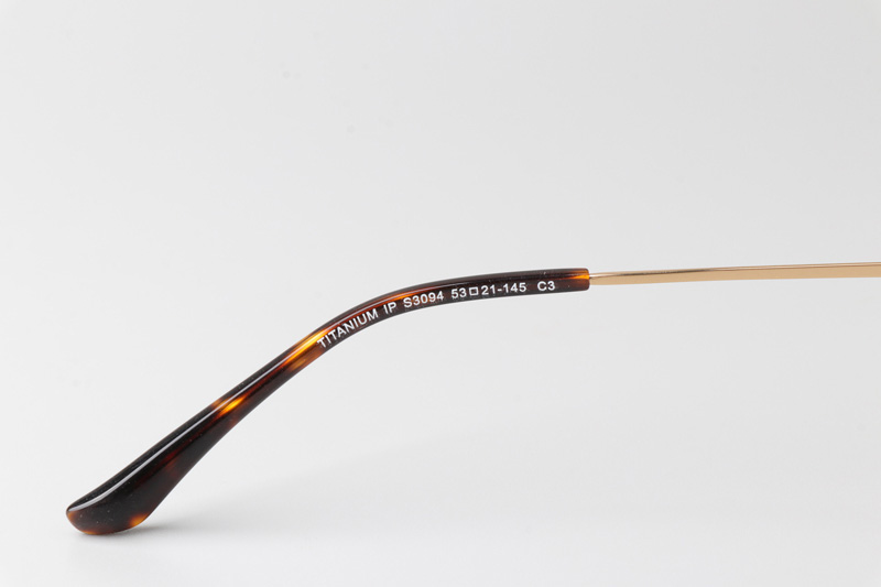 TCS3094 Eyeglasses Tortoise Gold