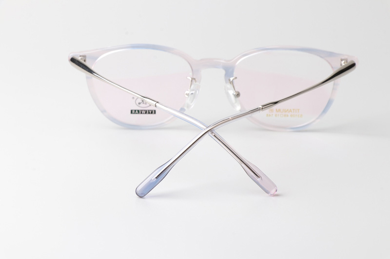 TCS3109 Eyeglasses Clear Pink Blue