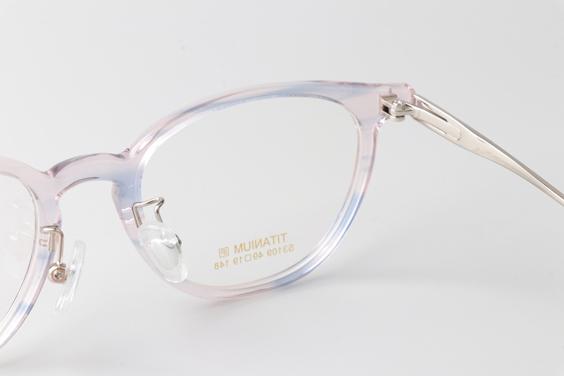 TCS3109 Eyeglasses Clear Pink Blue