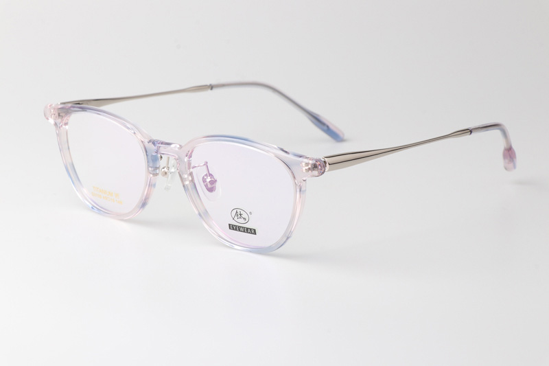 TCS3109 Eyeglasses Clear Pink Blue