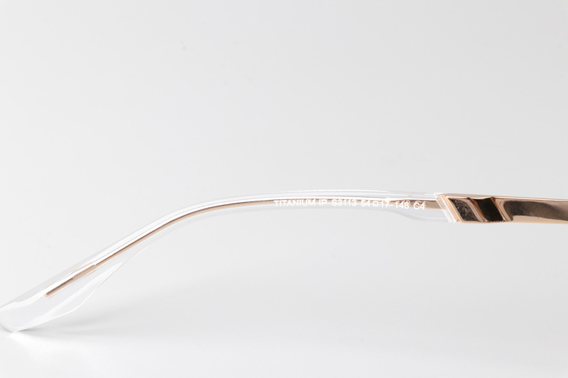 TCS3113 Eyeglasses Clear Gold