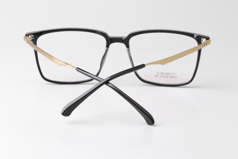 TCS7849 Eyeglasses Black Gold