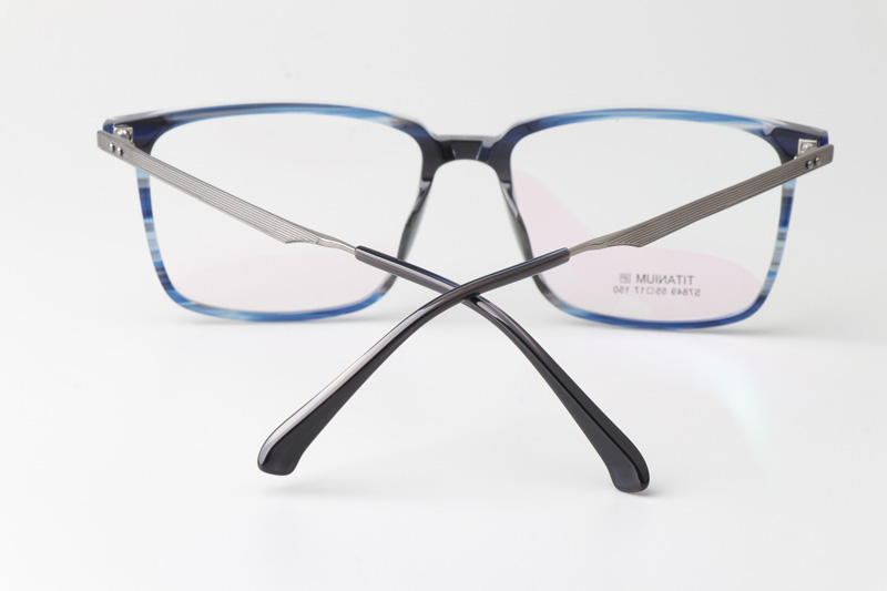 TCS7849 Eyeglasses Blue Gunmetal