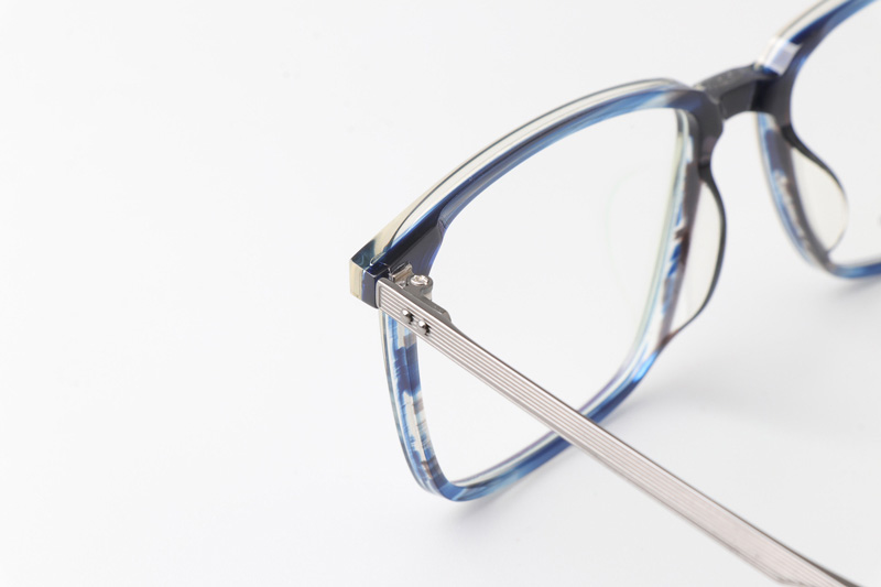 TCS7849 Eyeglasses Blue Gunmetal