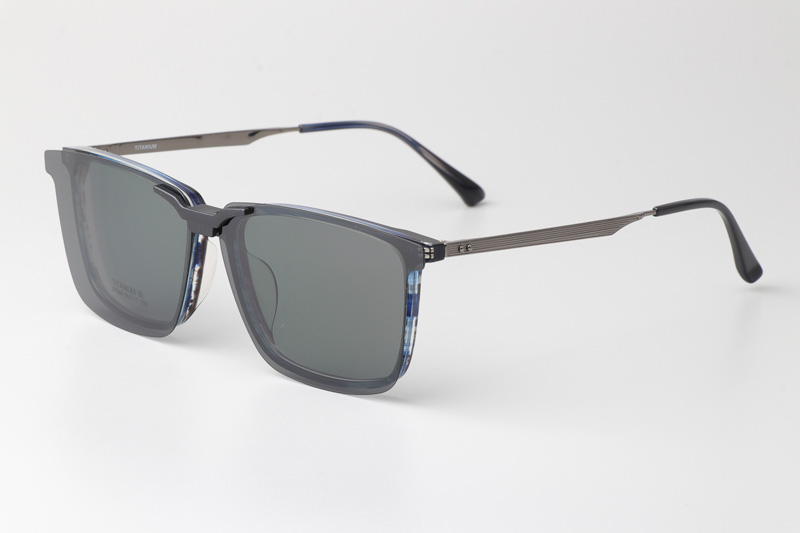 TCS7849 Eyeglasses Blue Gunmetal