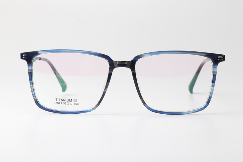 TCS7849 Eyeglasses Blue Gunmetal