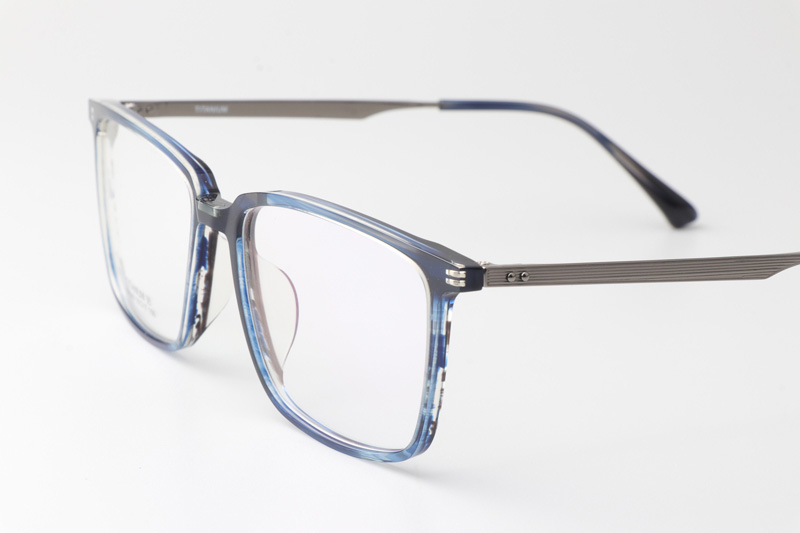 TCS7849 Eyeglasses Blue Gunmetal