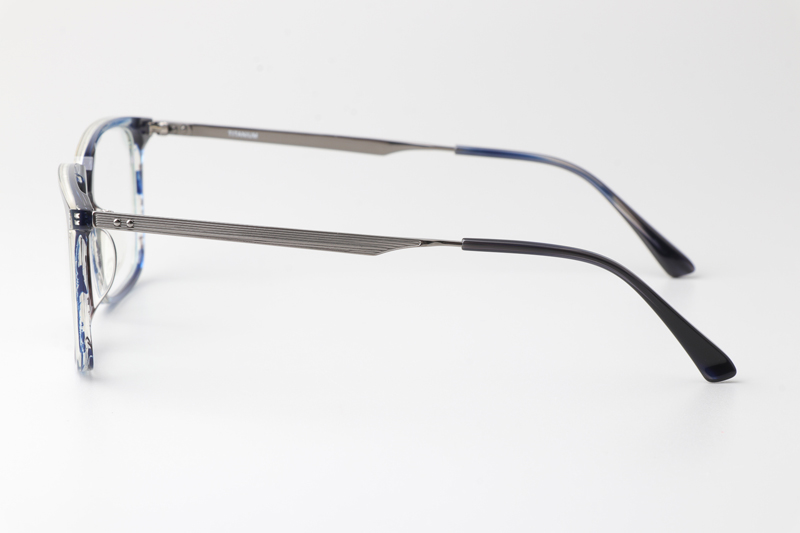 TCS7849 Eyeglasses Blue Gunmetal