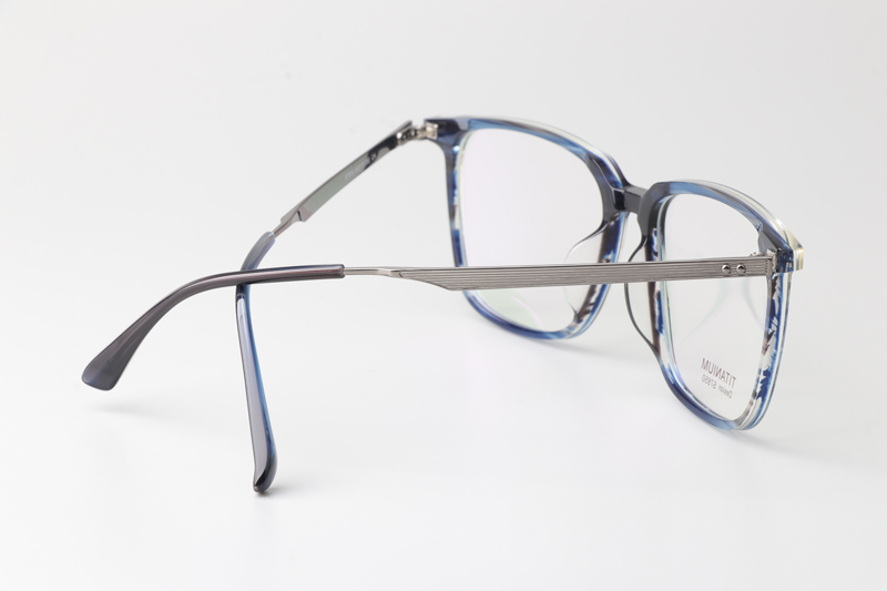 TCS7850 Eyeglasses Blue Gunmetal