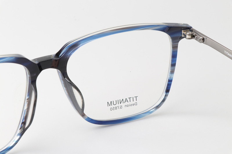 TCS7850 Eyeglasses Blue Gunmetal