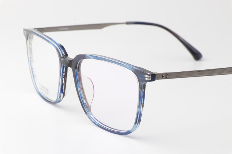 TCS7850 Eyeglasses Blue Gunmetal