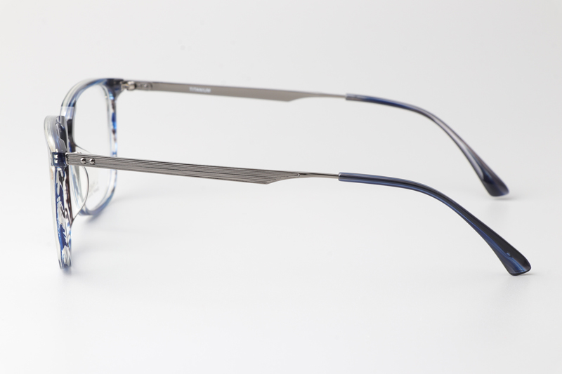 TCS7850 Eyeglasses Blue Gunmetal