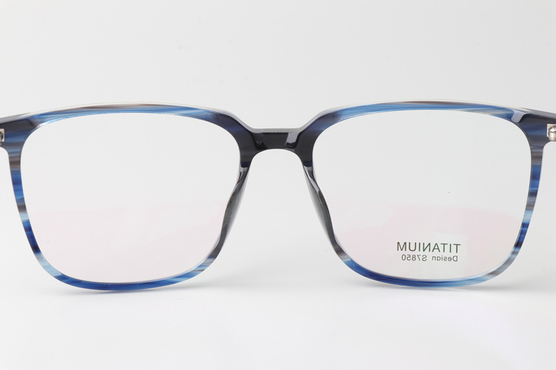 TCS7850 Eyeglasses Blue Gunmetal