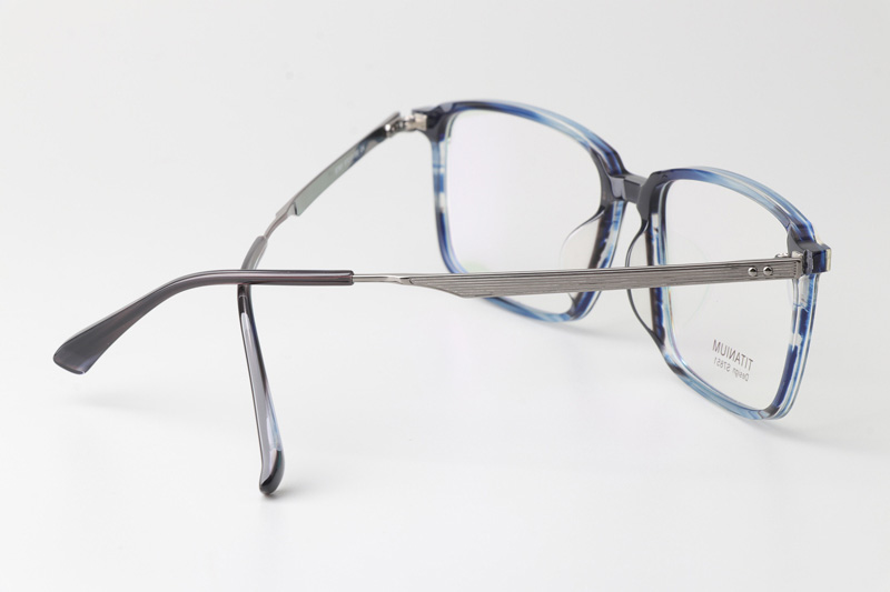 TCS7851 Eyeglasses Blue Gunmetal