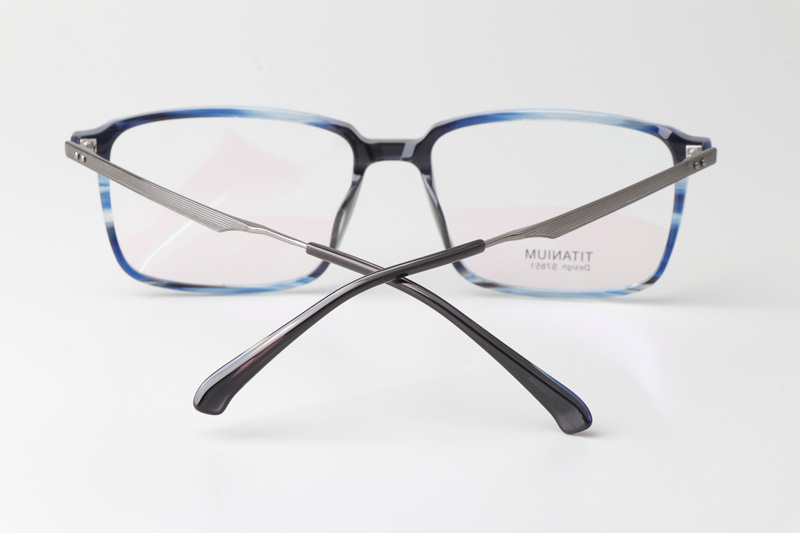 TCS7851 Eyeglasses Blue Gunmetal