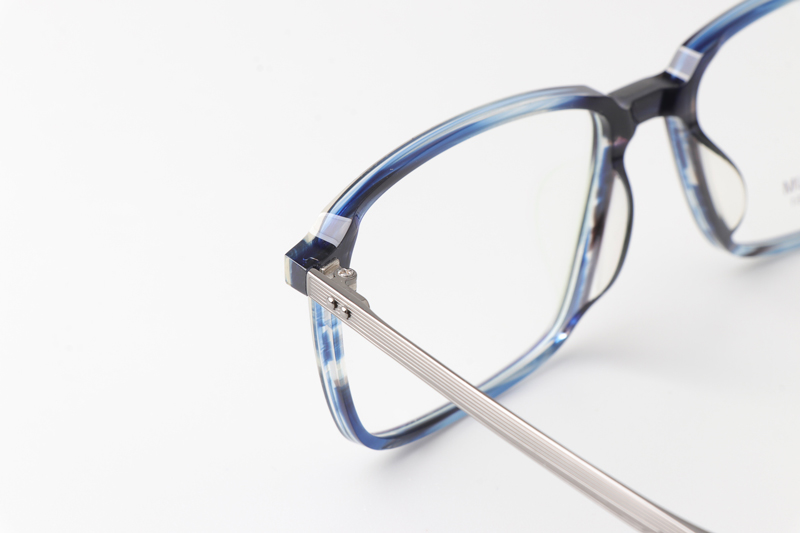 TCS7851 Eyeglasses Blue Gunmetal