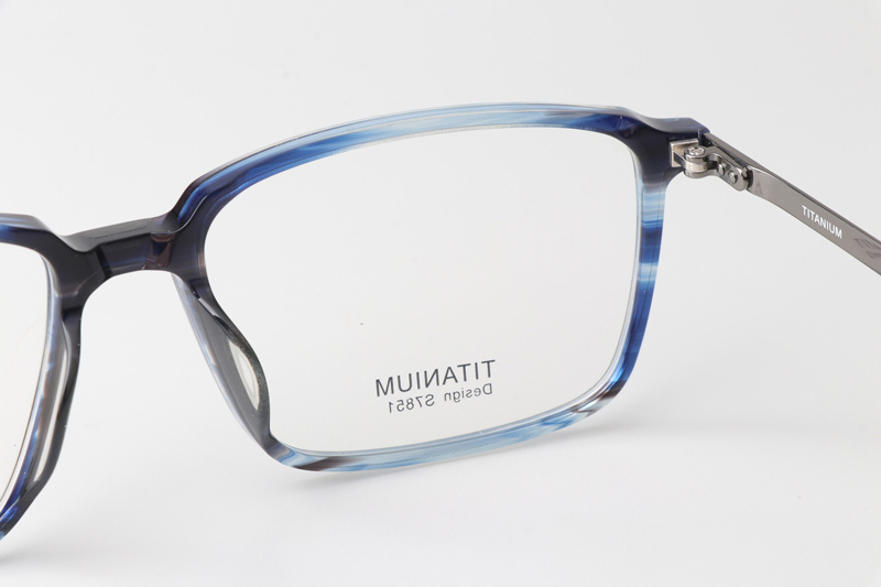 TCS7851 Eyeglasses Blue Gunmetal