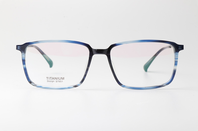 TCS7851 Eyeglasses Blue Gunmetal