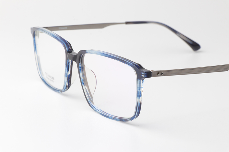 TCS7851 Eyeglasses Blue Gunmetal