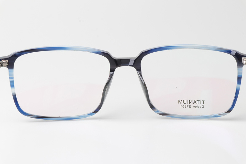 TCS7851 Eyeglasses Blue Gunmetal