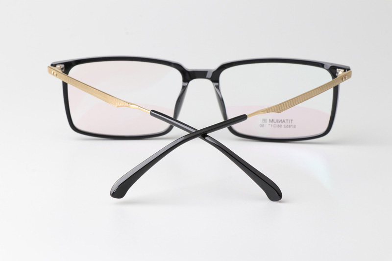 TCS7852 Eyeglasses Black Gold