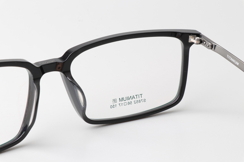 TCS7852 Eyeglasses Black Gunmetal