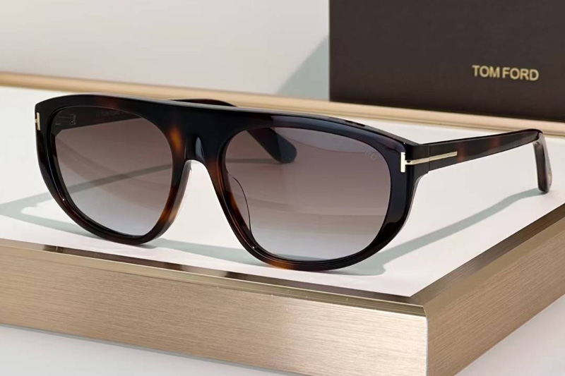 TF1002 Sunglasses Tortoise Gradient Brown
