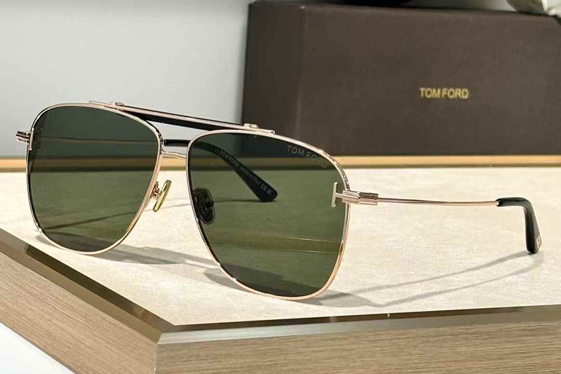 TF1017 Sunglasses Gold Green
