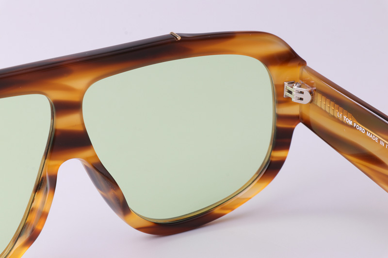 TF1093 Sunglasses Light Tortoise Green