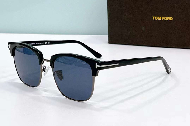 TF1139K Sunglasses Black Gunmetal Blue