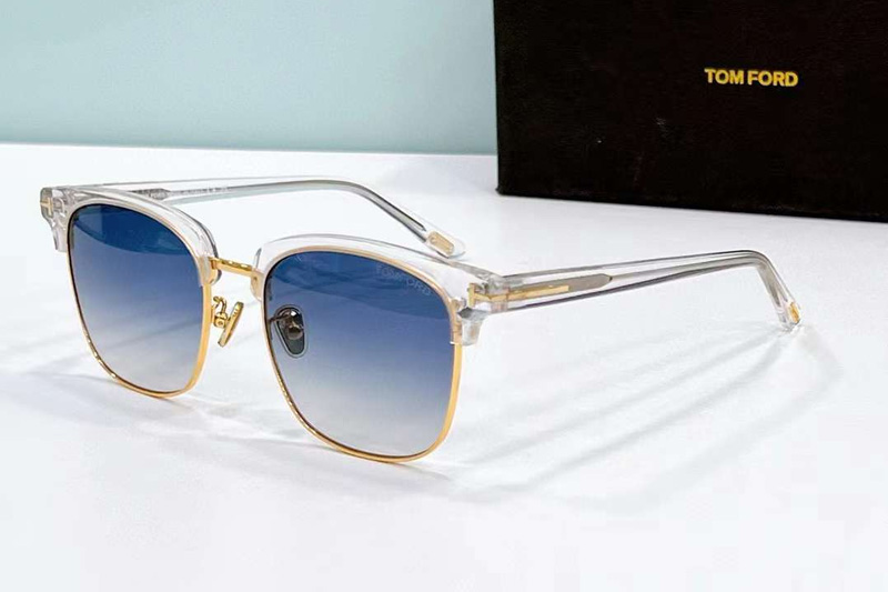 TF1139K Sunglasses Clear Gold Gradient Blue