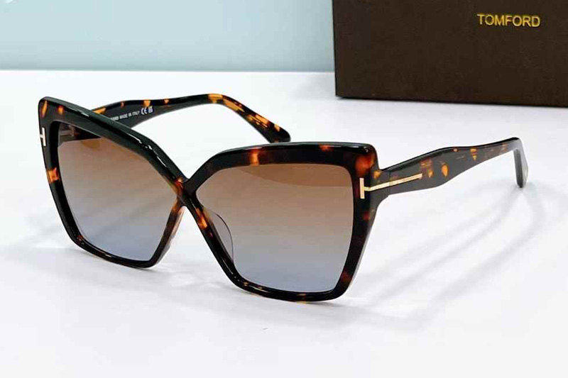 TF1195 Sunglasses Tortoise Gradient Brown