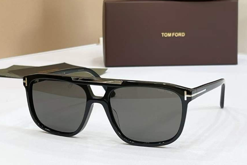 TF1338 Sunglasses Black Gray
