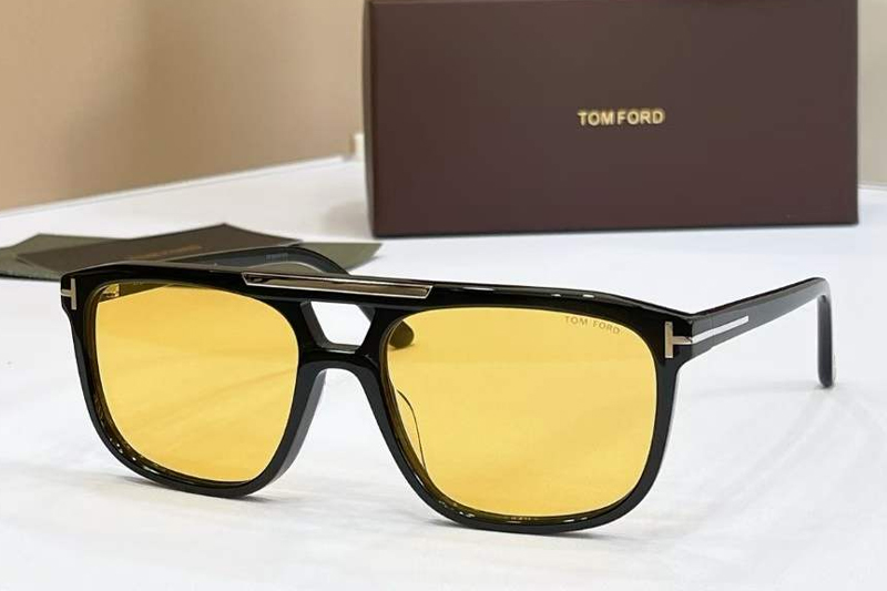TF1338 Sunglasses Black Yellow