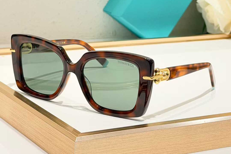 TF4199 Sunglasses Tortoise Green