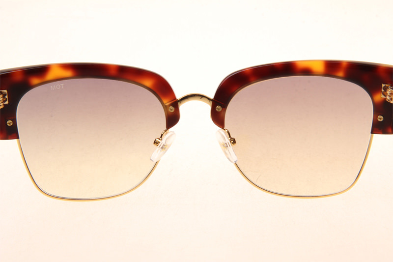TF554 Dakota Sunglasses In Tortoise Gold Gradient Brown