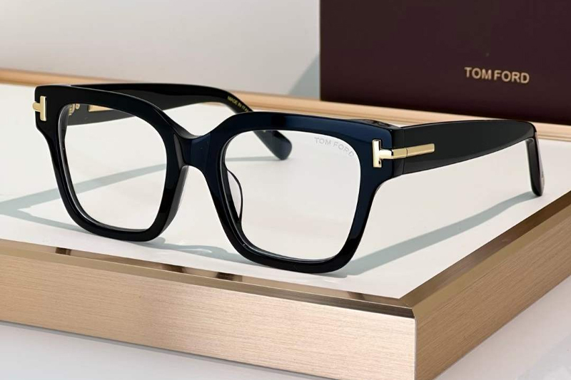 TF6078-B Eyeglasses Black Gold
