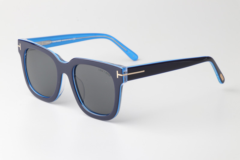 TF690F Sunglasses Blue Gray