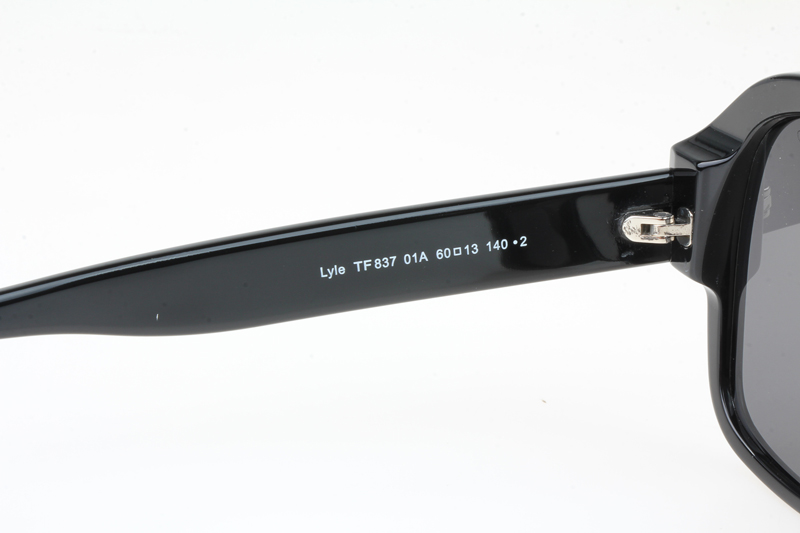 TF837 Sunglasses In Black Grey Lens
