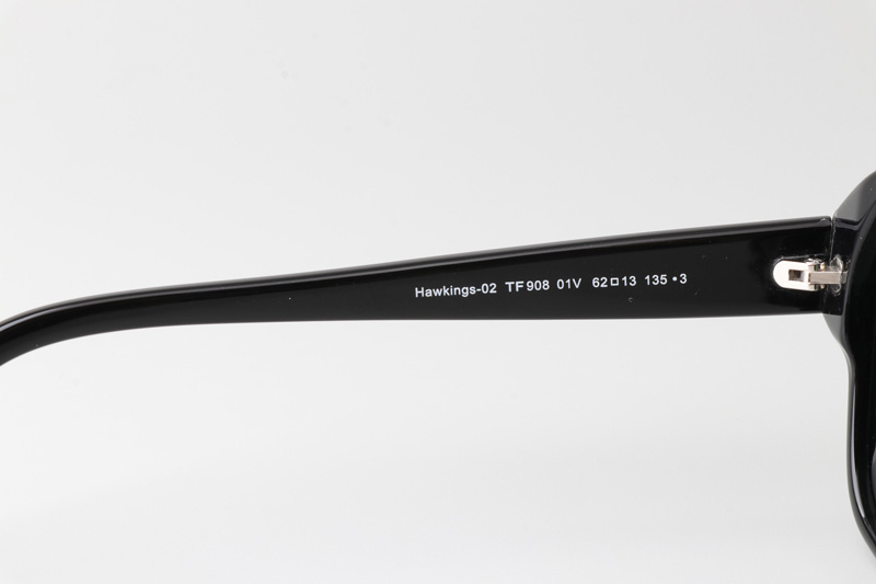 TF908 Hawkings Sunglasses Black Green