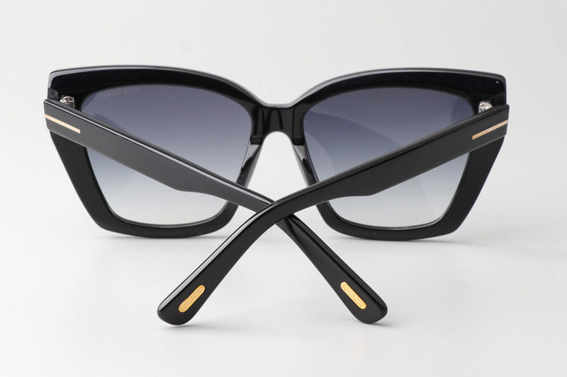 TF920 Scarlet Sunglasses Black Gradient Gray