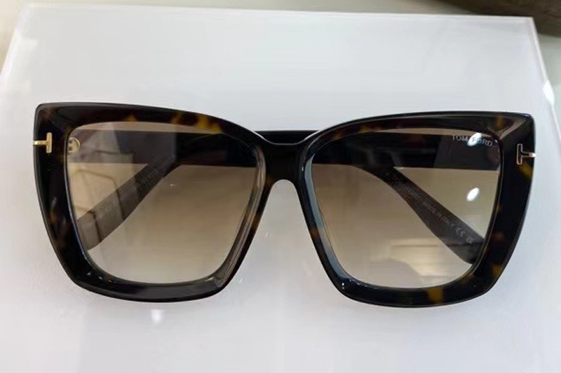 TF920 Sunglasses In Tortoise Gradient Brown