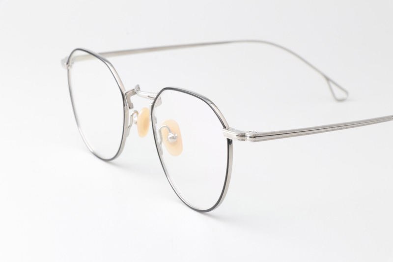 TH9042 Eyeglasses Black Silver