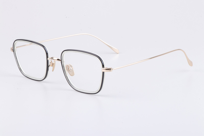 TH9061 Eyeglasses Clear Black Gold