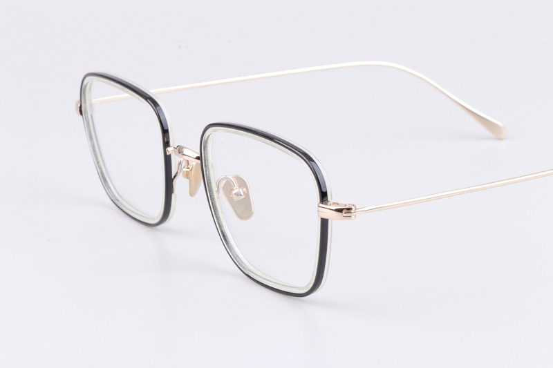 TH9061 Eyeglasses Clear Black Gold