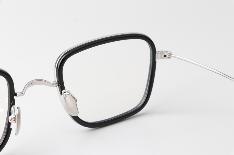 TH9061 Eyeglasses Silver Black